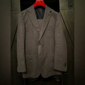 SuitSupply 42R Dark Lavender Wool Cashmere Havana Suit